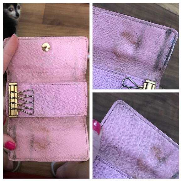 Louis Vuitton AUTHENTIC Multicolore Murakami White Monogram 4 Ring Hook Key Case - Picture 12 of 16